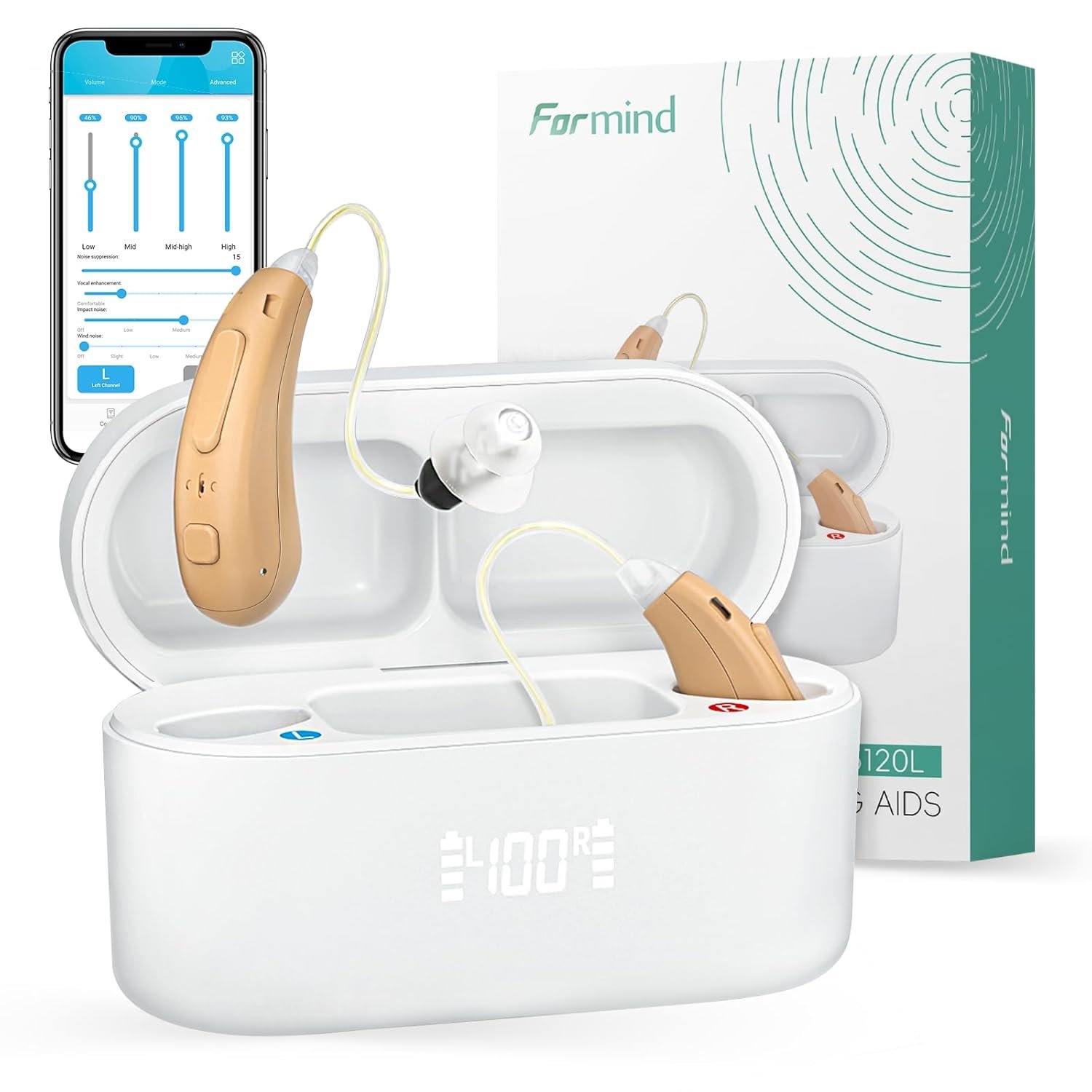 Audífonos recargables con sonido digital